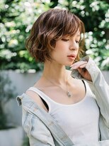 ワークス 下北沢(WORKS)&nbsp;小顔暖色系カラーミニボブふわミディ【下北沢】