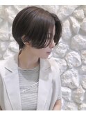 #ハンサムショート#センターパート#ショート