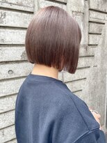 ミュラ(mulah)&nbsp;コンパクトボブストレートヘア＊透明感カラーベージュ