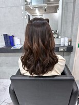 エンディアリング 東銀座(Endearing)&nbsp;黒髪/グレーベージュ/レイヤーロング/前髪パーマ/銀座/東銀座