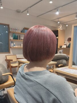 クラップス 上大岡(CLAPS) ハイトーン/ペールトーン/ピンク/ショートボブ/【2ブリーチ】