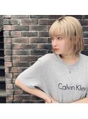 大人かわいい前髪セシルカットココアブラウンフリンジウェーブ