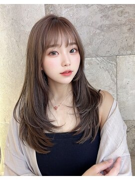 オリジンズヘアーセカンド 守谷店(Origins hair 2nd) カーキ系ベージュカラー×メテオ+インボーンTR