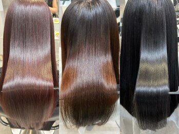 メルバイグラフ 梅田(mel by GRAFF)の写真/伸ばすだけじゃない！ナチュラル×しっかりキレイが続く縮毛矯正で憧れのサラふわ髪をお届け♪#ボブ
