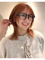 サイン 渋谷(SIGN)&nbsp;渋谷/ボブ/ブリーチ/オレンジ/10代