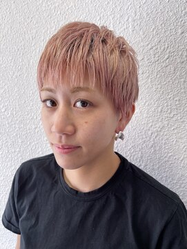 キジ(KIJI) ベリーショート/ホワイトピンク/ハイトーン/ハイトーンカラー