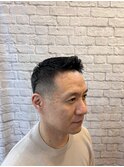 緩めアイロンパーマ×3mm刈り上げ
