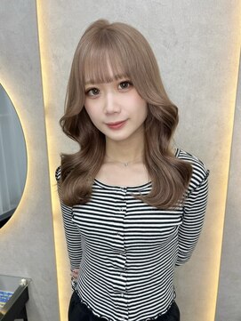 ルノン(LUNON) ホワイトグレージュミニウルフチェリーブラウンデジタルパーマ