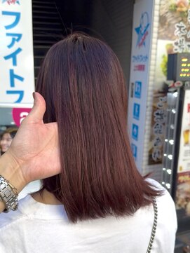 ワンズ リー 上大岡店(One's ly) 韓国レイヤーヘア_髪質改善チェリーブラウン【上大岡】