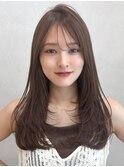 小顔カット斜めバング大人可愛いモテ髪うるツヤくびれヘア