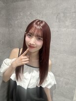 ルイス(L'wis)&nbsp;王道美髪ストレート/ピンクラベンダー/ロングレイヤー/20代/30代