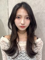 ルームバイシー 新宿(Loom. by Sea)&nbsp;〇〇暗めカラー×ハッシュカット[縮毛矯正/ミディアム]