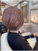 大人女子ショートボブ