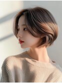 #大人ショート#韓国風#ニュアンスカラー#髪質改善