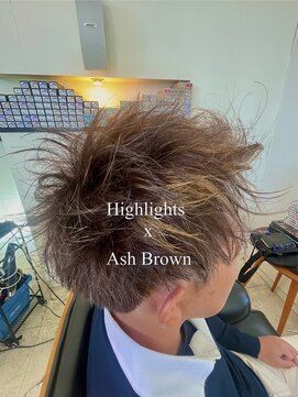 アンダーカバー UNDERCOVER 20代_30代_メンズ_スパイキー_ハイライト_アッシュブラウン