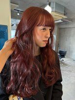 ナループロアボタン(Nalu pu loa BOTAN)&nbsp;レイヤーカット/暖色カラー/レッドブラウン