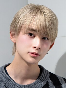 レガシー(REGASEA) シースルーマッシュ メンズ韓国ヘア 金髪マッシュ メンズカラー