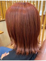 マルキーズ 可部店(marquise) ダブルカラー/ピンクオレンジ/切りっぱなし【安佐北区】