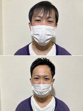 リライブ 飯田橋(RELIVE) 30代40代M字アップバングメンズショート飯田橋水道橋市谷神楽坂