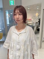 ステラ ヘア デザイン サロン(STELLA hair design salon)&nbsp;大人かわいい　レイヤーボブ　モーブピンク　【杉若】