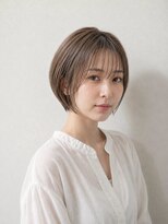 レセ 南柏店(Laissez)&nbsp;アッシュベージュ/モカベージュ/丸みショート/大人かわいい/清楚
