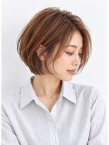 ソレイユカラー トヨカワ(SOLEIL COLOR TOYOKAWA)&nbsp;ショートボブ透明感コッパーブラウン立体感ハイライト