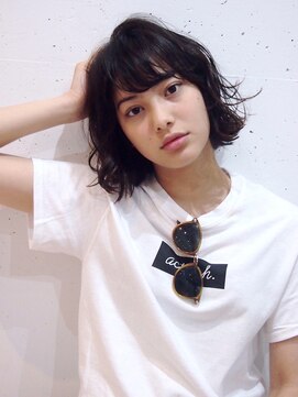 アクト(ACT) 黒髪ウェットボブ