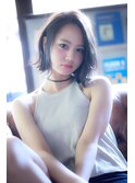 siena ゆるふわボブxプラチナアッシュ