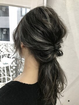 フォーク(FOLK) 恵比寿_FOLK_外国人風ハイライト_グレージュ_アレンジ