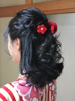 美容室 ティンカーベル&nbsp;袴 ハーフアップ