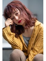 ケアリー 武蔵小杉(Carelly)&nbsp;大人かわいい前髪セシルカットココアブラウンフリンジウェーブ