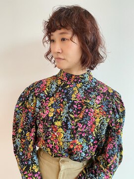トップヘアーヒルズ 安城(TOP HAIR HILLS) 前髪　パーマ　スクエアボフ/ボブパーマ/前髪パーマ
