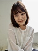 【eL 横浜】シースルー　ひし形　外はね　ボブ　(大島)