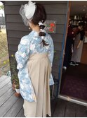 たまねぎヘアで目立つ可愛さ◎結婚式お呼ばれ撮影 ドレス 成人式