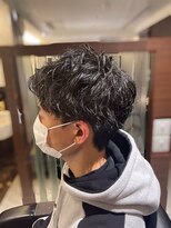 エヌドットバーバー ギンザ(N.BARBER GINZA)&nbsp;ツイストスパイラル/短髪パーマ/ツーブロックマッシュ