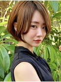 【渡辺】大人かわいい美髪ショートネビージュ