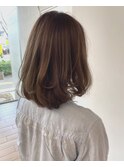 ボブ×ベージュ
