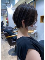 バンプ ギンザ(BUMP GINZA)&nbsp;白髪ぼかしハイライト/絶壁解消/ひし形大人ショートボブ/聖
