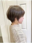 浦和ショートヘアショートカット白髪ぼかし白髪染めボブ40代50代