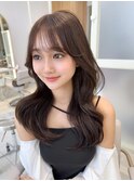 大人可愛い韓国ヘア　レイヤーカット　くびれヘア　銀座美容室#