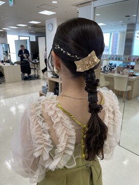 ケンジ 平塚ラスカ店(KENJE) アレンジ/編み下ろし/タイトアレンジ/結婚式