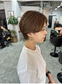 マッシュショート/耳掛けショート/ハンサムショート/カット