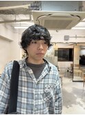 メンズパーマ　大阪美容室