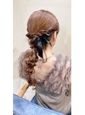 ☆*:.結婚式お呼ばれヘアアレンジ.:*☆