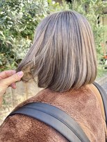 モク 神戸元町店(MOK)&nbsp;【ブリーチあり】ミルクティーカラー