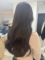 ビビバイベル(BiVi by BHEL)&nbsp;桑名ロングレイヤーカットミルクティーベージュロングヘア韓国