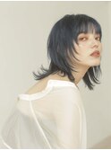 ウルフカット_レイヤー韓国ヘア顔周り調布透明感