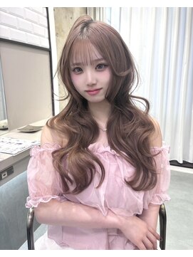 ボタン 熊本(VOTAN) 韓国ヘア/フォワード巻/ミルクティーベージュ/レイヤーカット