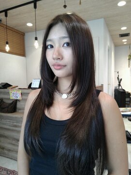 ミューズ バイ ケンジ(MUSE by KENJE) レイヤーロングレイヤーブラウンカラー