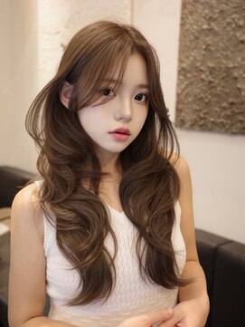 黒髪/クラゲヘアー/オリーブグレー/小顔/ココアベージュ/渋谷